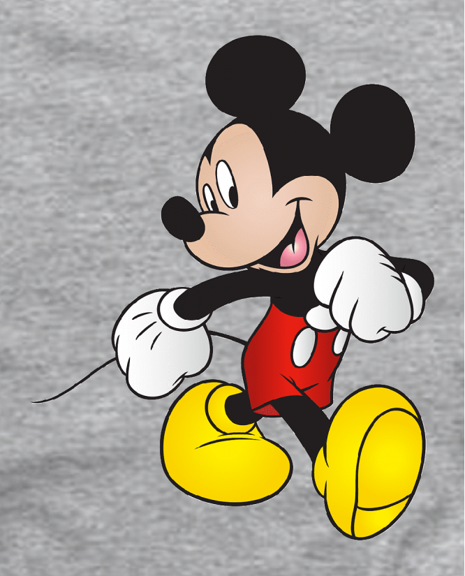 marškinėliai eina mickey mouse 